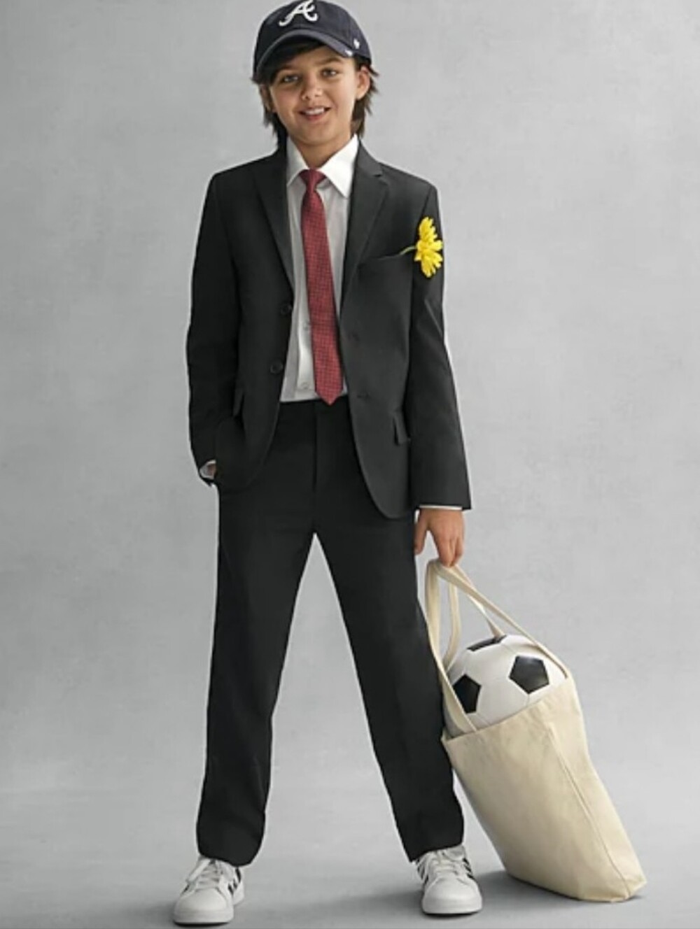 Stafford Big Boys Regular Fit Suit And Pant Set